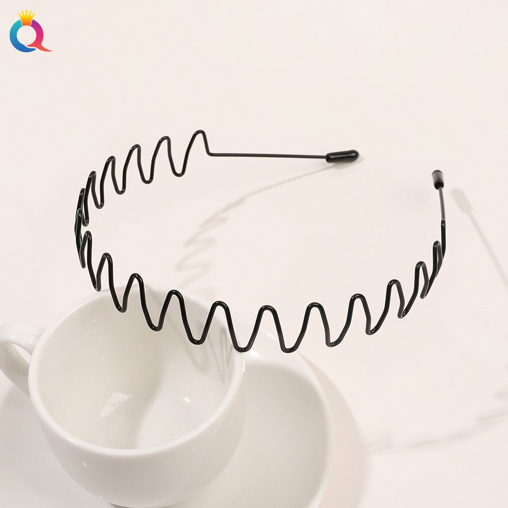 Minimal metal base facial wash hair band