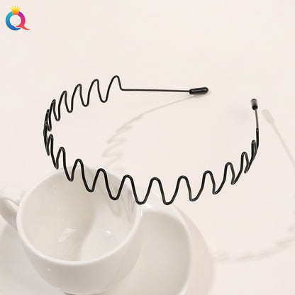 Minimal metal base facial wash hair band