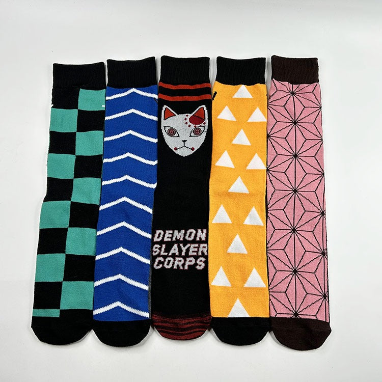 New Trendy Cartoon Men's rMid tube Socks