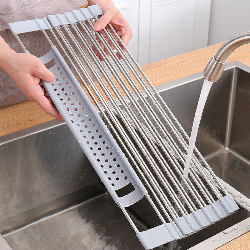 201 Stainless Steel Collapsible Drain Rack