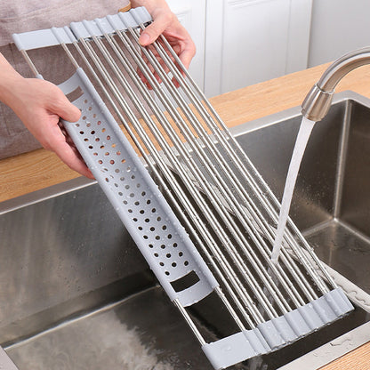 201 Stainless Steel Collapsible Drain Rack