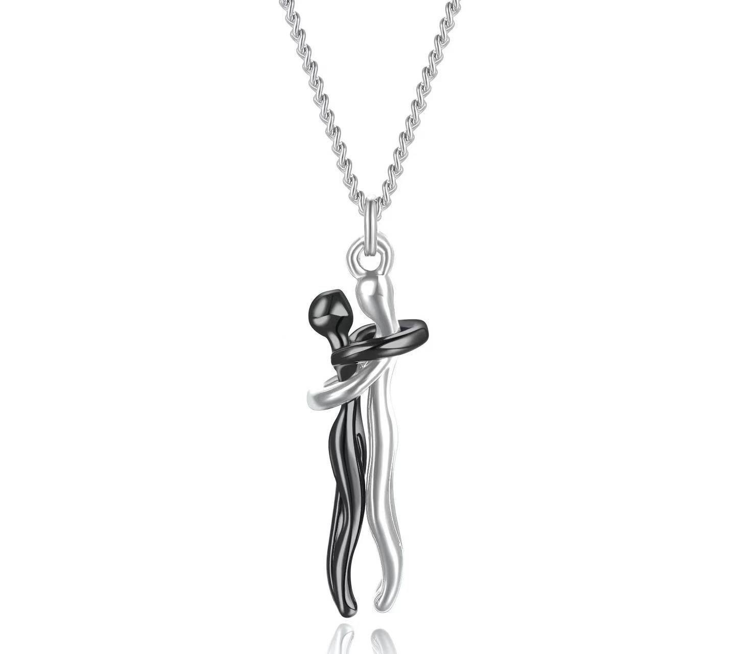 Mother-Daughter Embrace Clavicle Chain