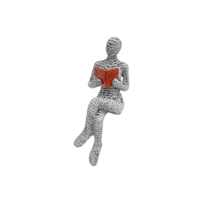 Home Furnishings Leisure Reading Girl Carving