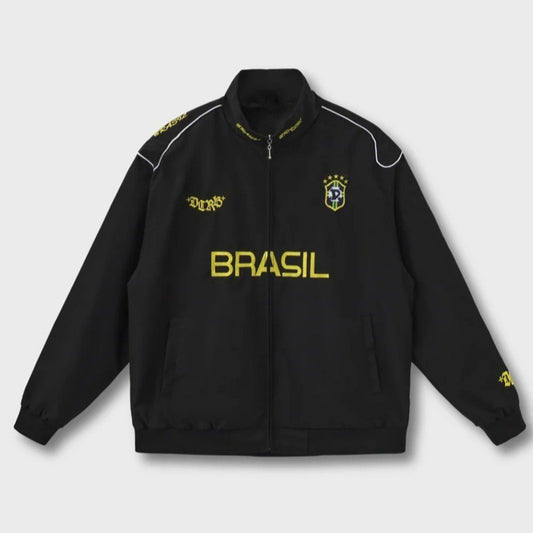 BRASIL embroidered football jacket