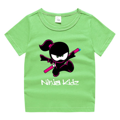 Children's “Ninja” clothing short sleeved T-shirt