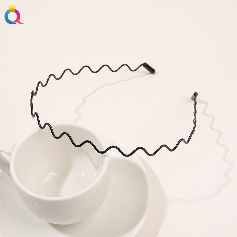 Minimal metal base facial wash hair band
