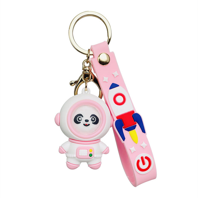 Cute Panda Astronaut Key Chain