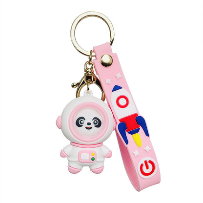 Cute Panda Astronaut Key Chain