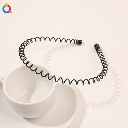 Minimal metal base facial wash hair band