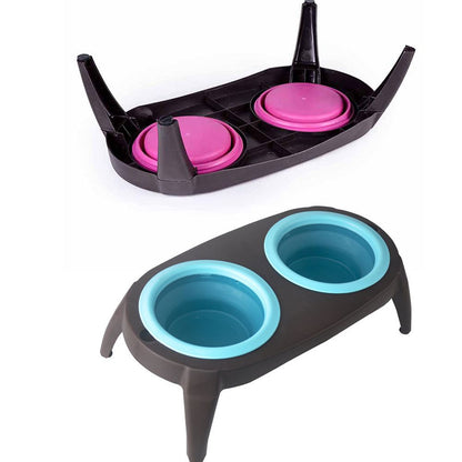 Silicone Double Pet Bowl