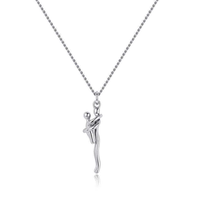 Mother-Daughter Embrace Clavicle Chain