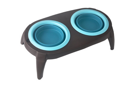 Silicone Double Pet Bowl