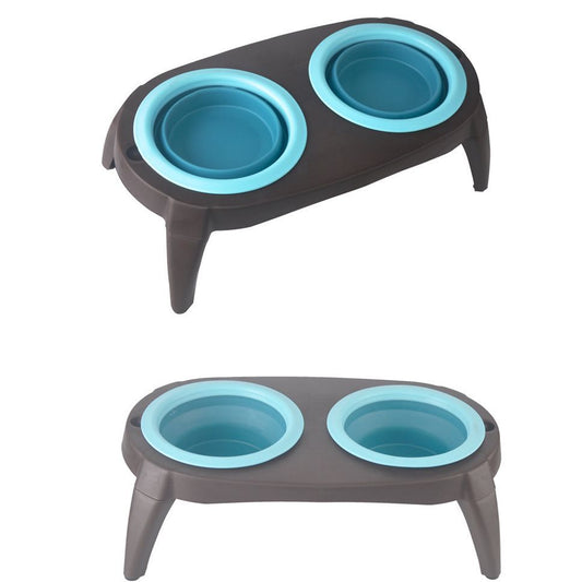Silicone Double Pet Bowl