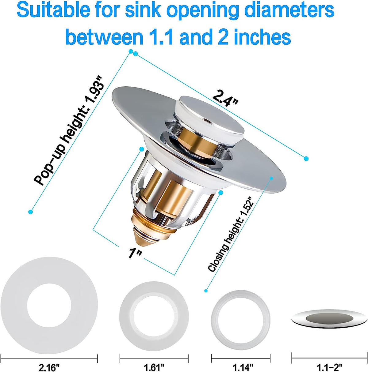 Bestlife Bathtub Sink Plug