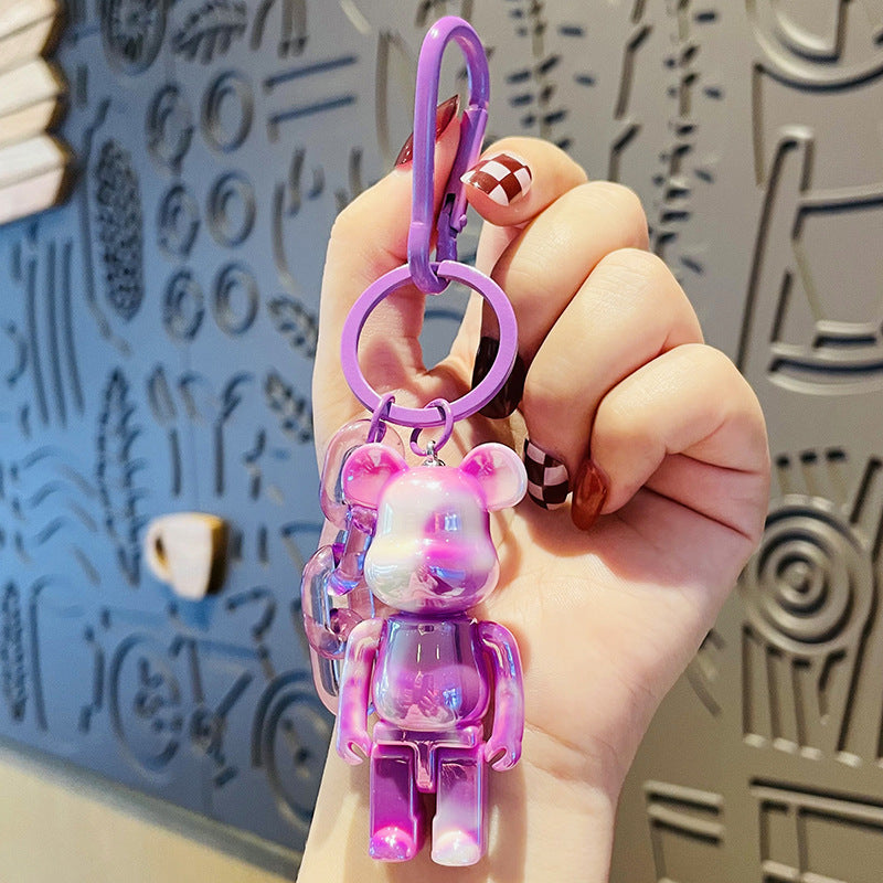 Electroplating Bear Doll Car Key Chain