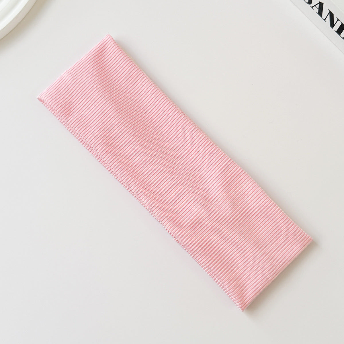 Cotton Elastic Headband Wide Sweat-Absorbent Band