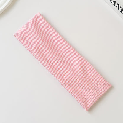 Cotton Elastic Headband Wide Sweat-Absorbent Band