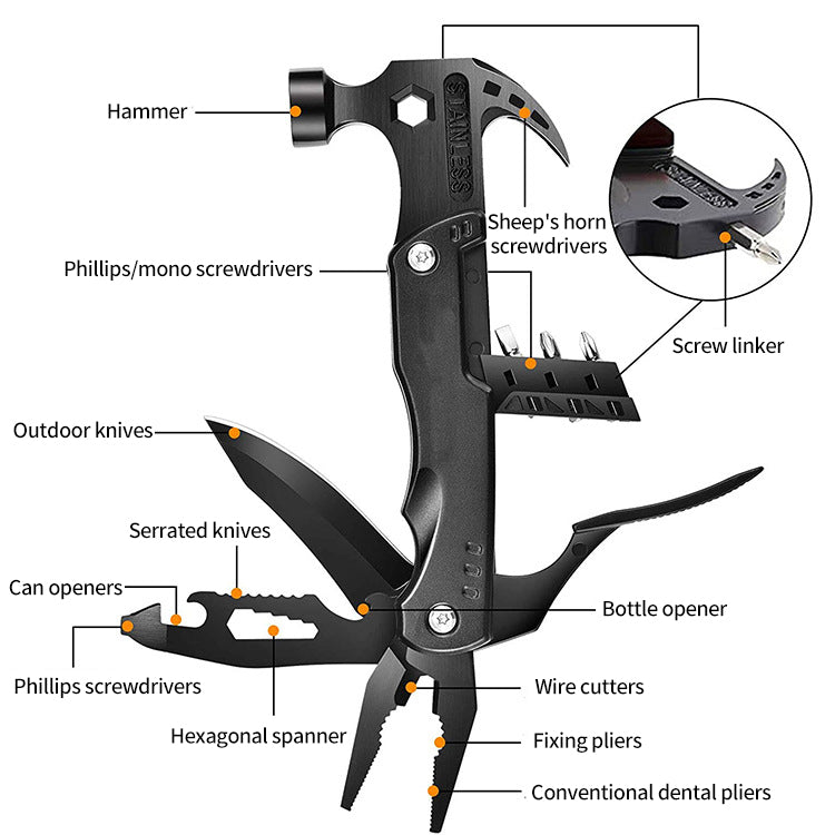 Multifunctional Portable Folding Hammer