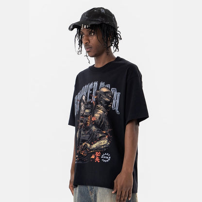 “Rampage” Print Casual Short Sleeve T-Shirt