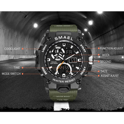 SMAEL 8011 Sport Watch Men Dual Time