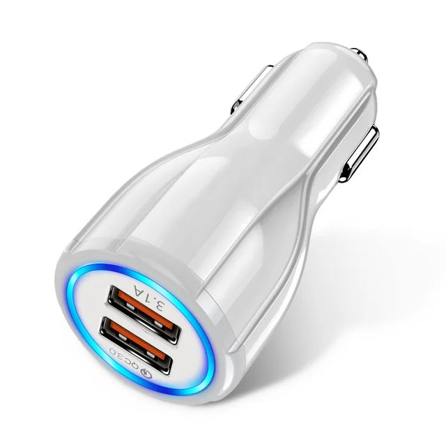 18W 3.1A Car Charger Dual USB Fast Charging
