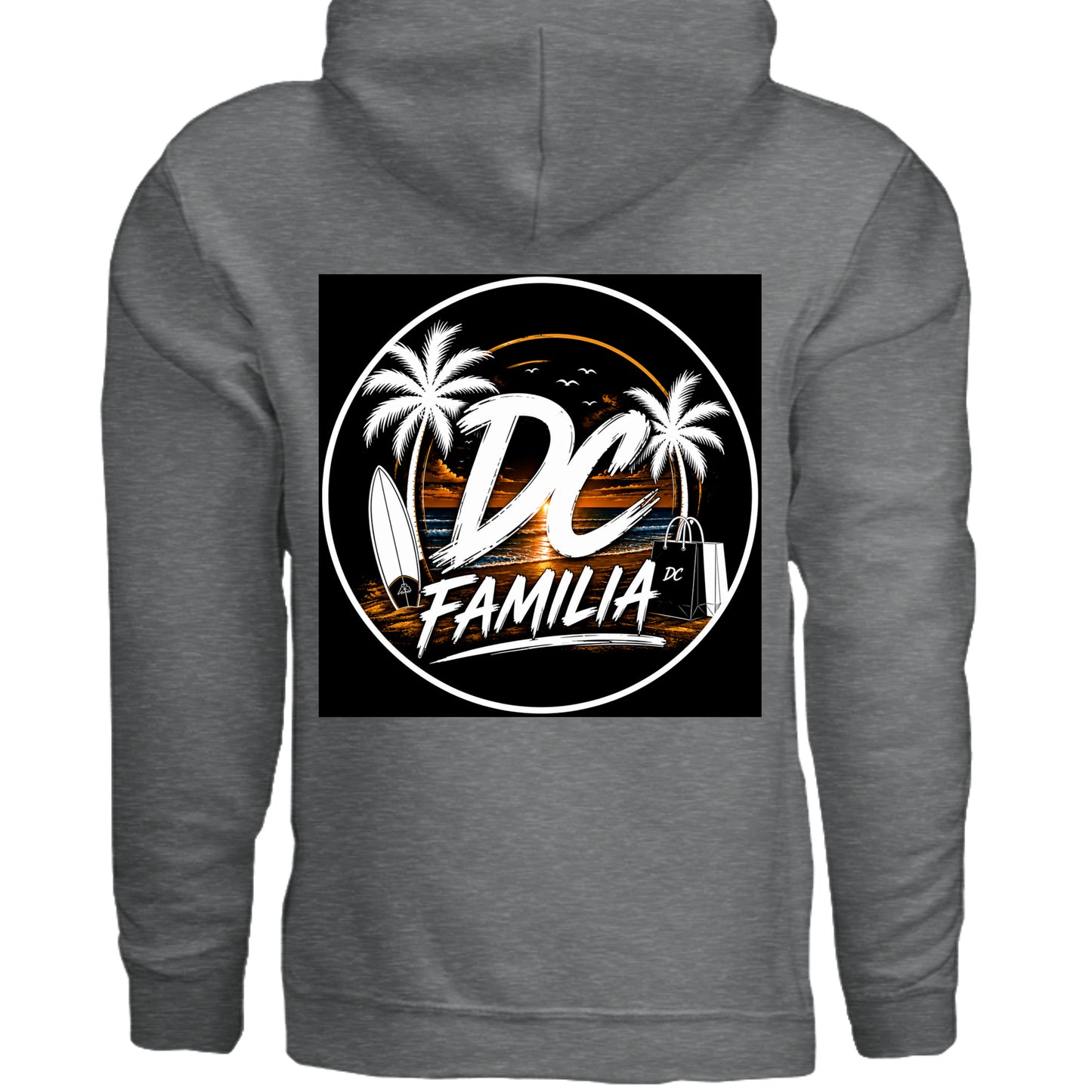 Fan Charcoal Heather - G185 - BACK