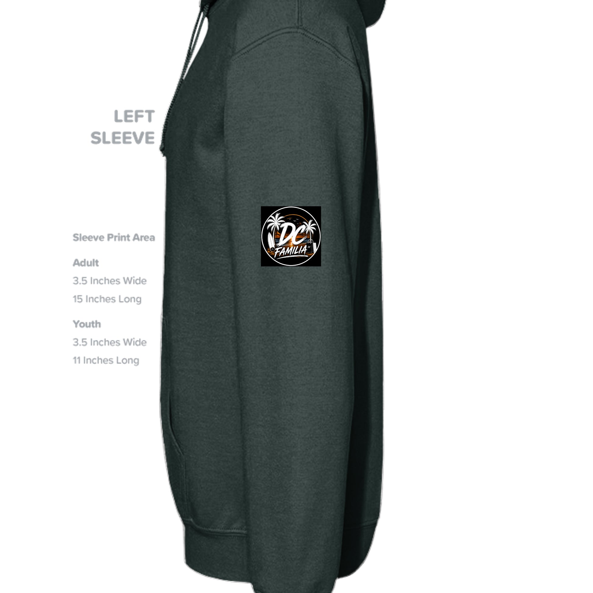 FOREST GREEN - G185 - SLEEVE_LEFT