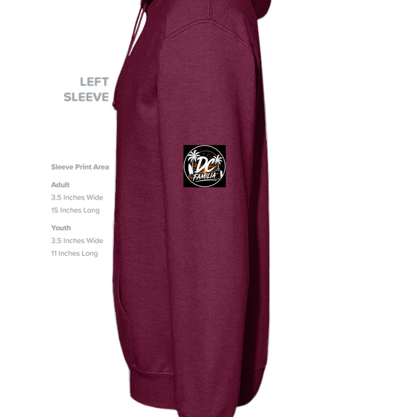 MAROON - G185 - SLEEVE_LEFT