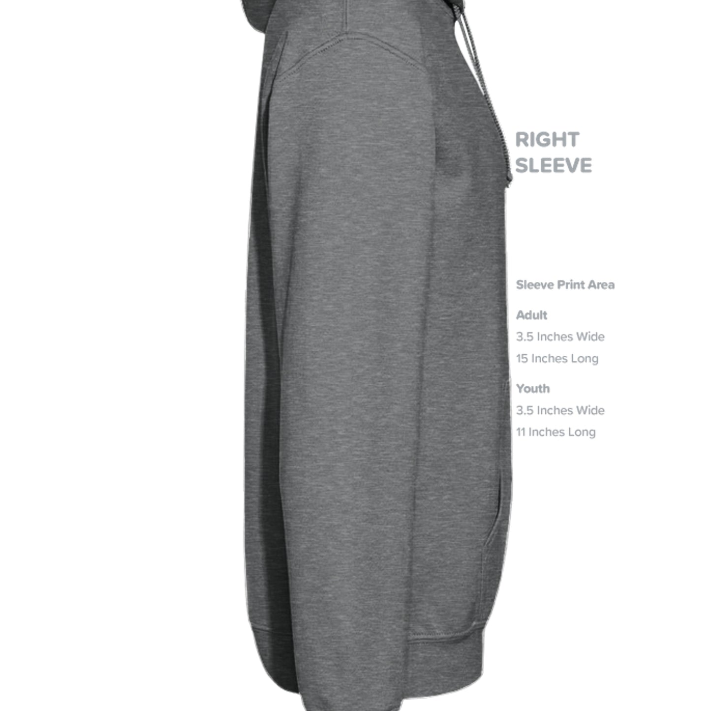 Fan Charcoal Heather - G185 - SLEEVE_RIGHT