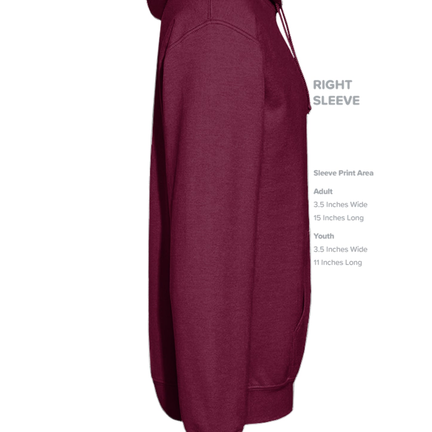 MAROON - G185 - SLEEVE_RIGHT
