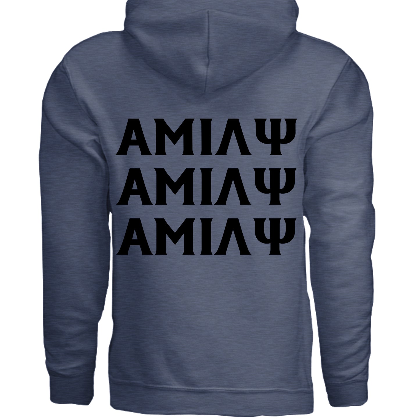 Heather Sport Dark Navy - G185 - BACK