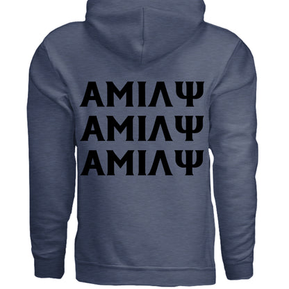 Heather Sport Dark Navy - G185 - BACK