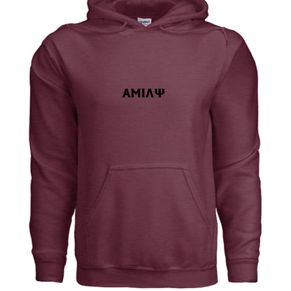 Heather Dark Maroon - G185 - FRONT