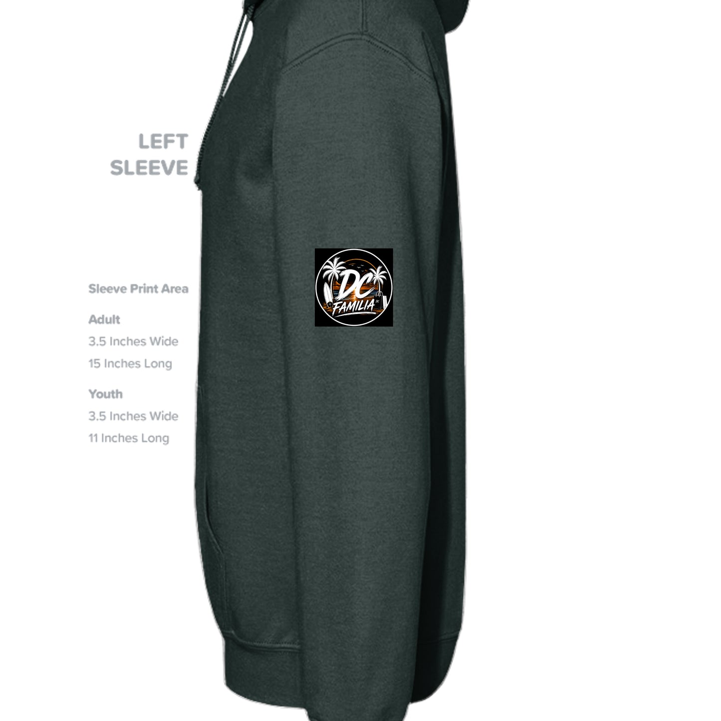 FOREST GREEN - G185 - SLEEVE_LEFT