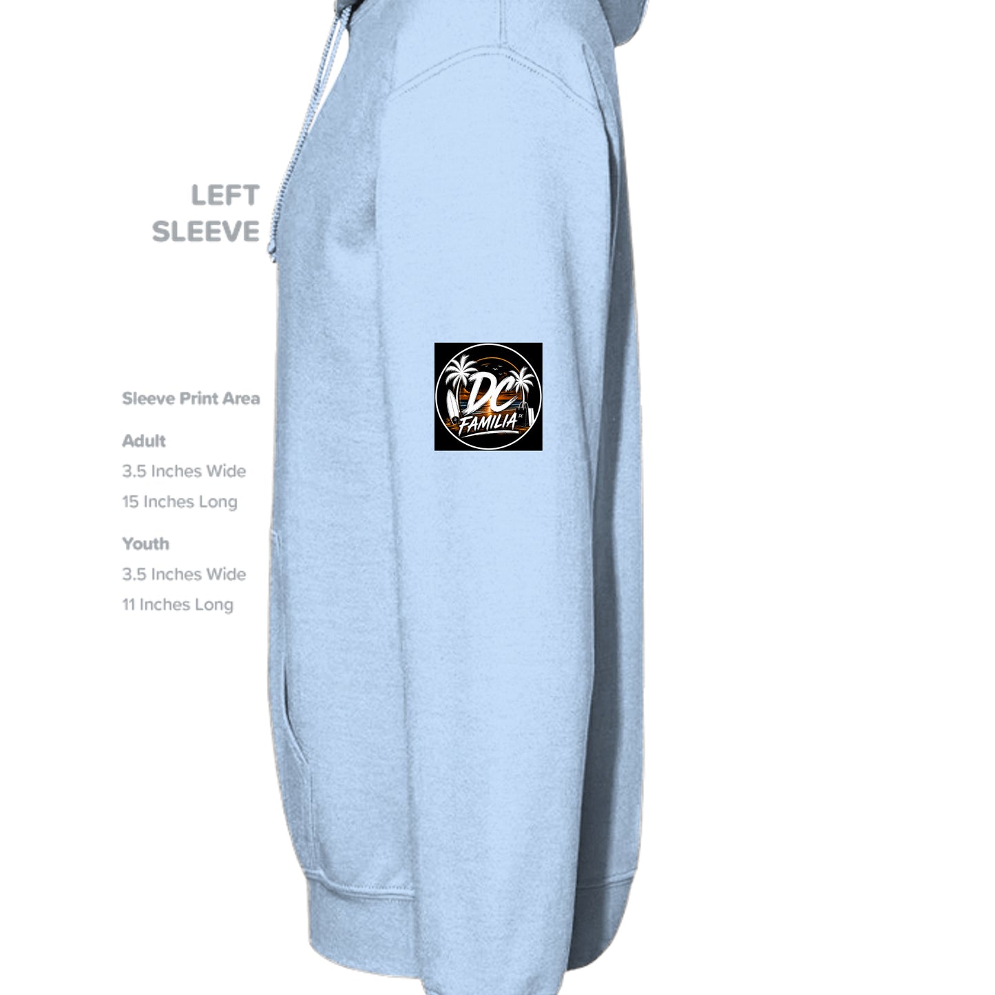 LIGHT BLUE - G185 - SLEEVE_LEFT