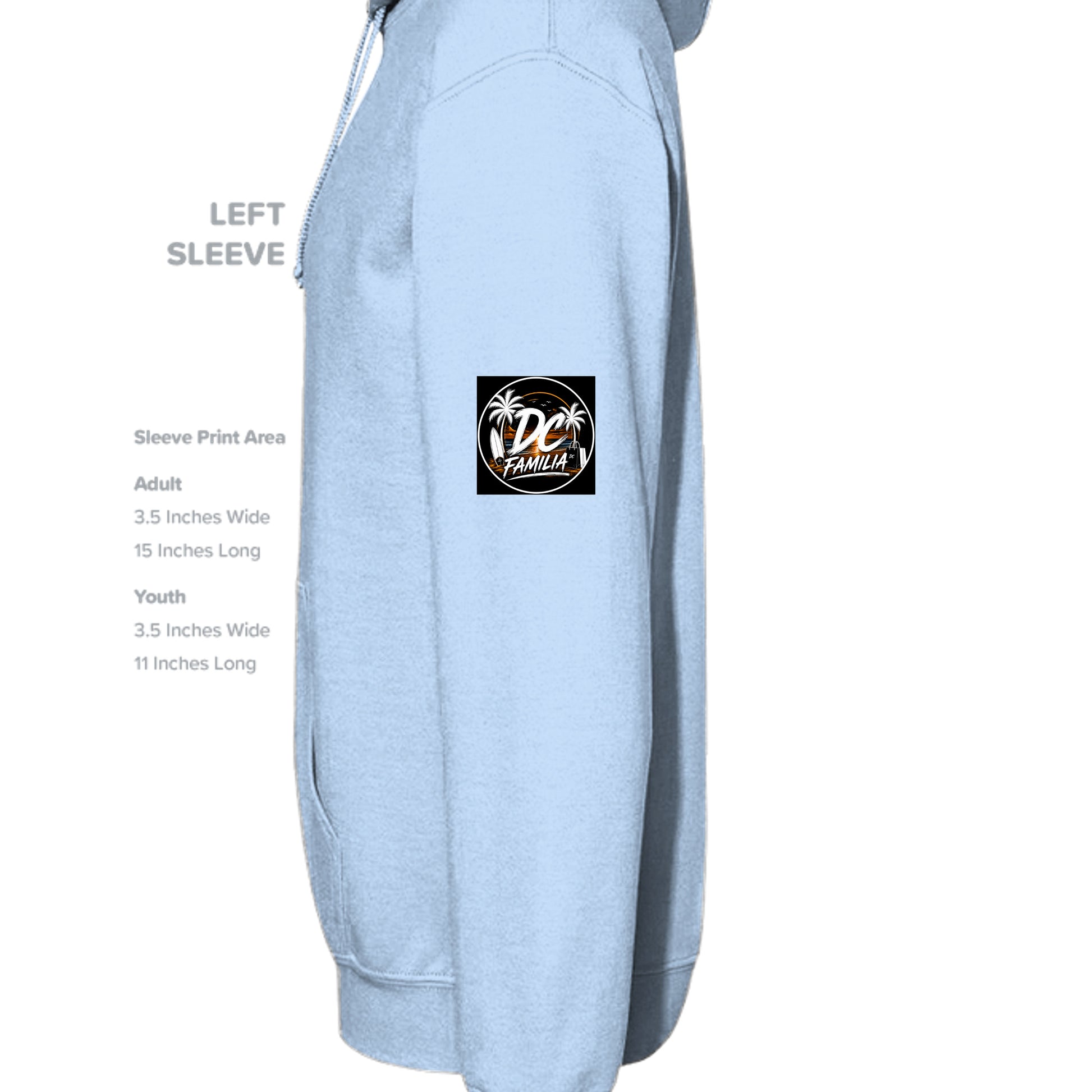 LIGHT BLUE - G185 - SLEEVE_LEFT