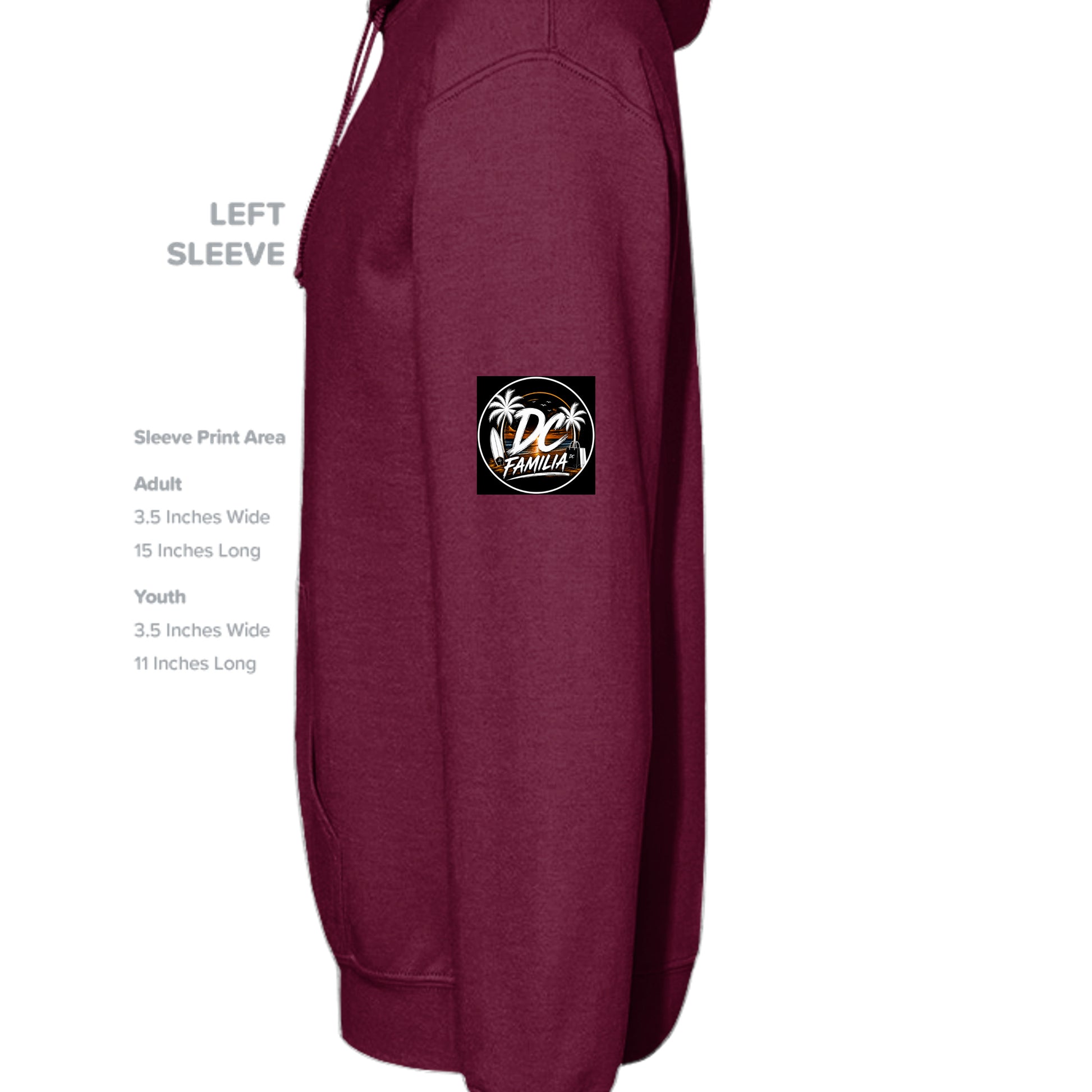 MAROON - G185 - SLEEVE_LEFT