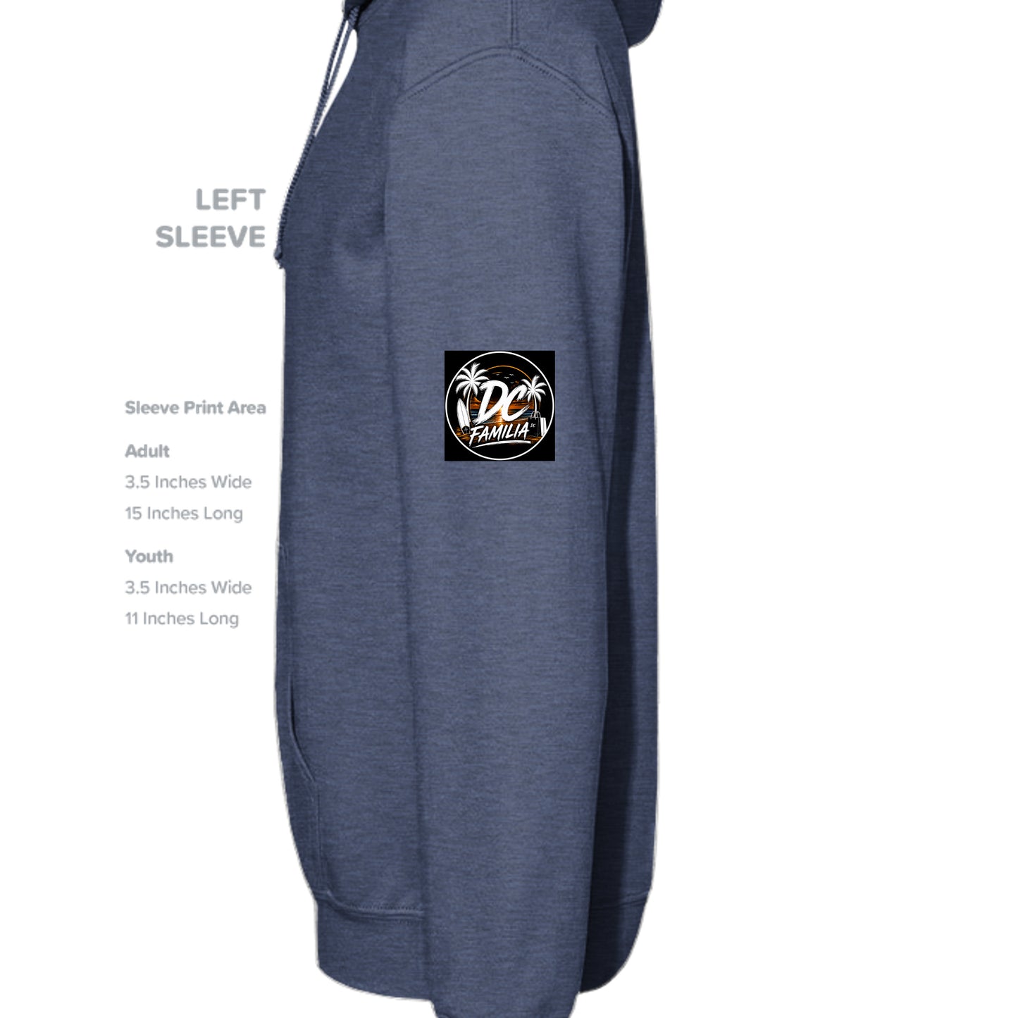Heather Sport Dark Navy - G185 - SLEEVE_LEFT