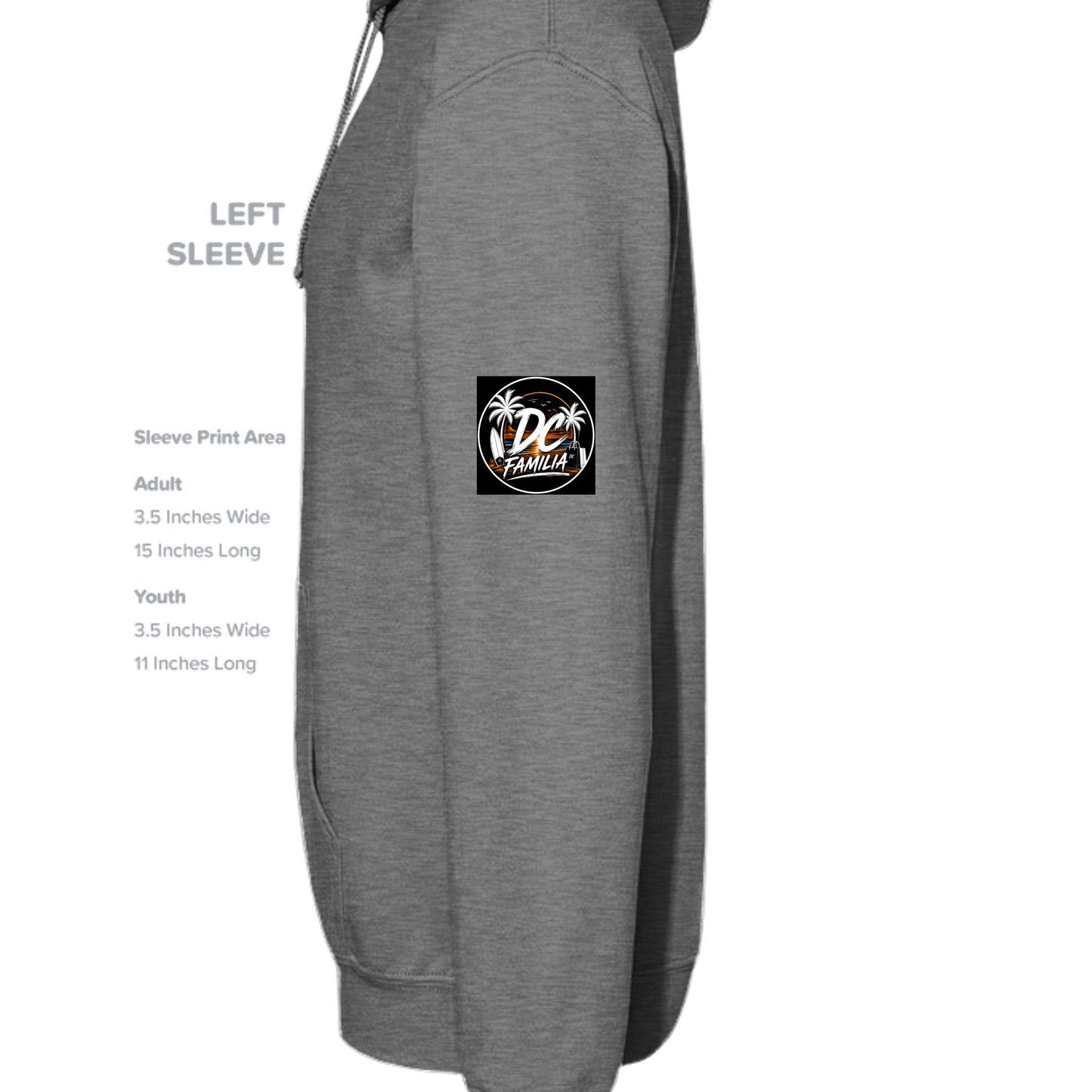 GRAPHITE HEATHER - G185 - SLEEVE_LEFT