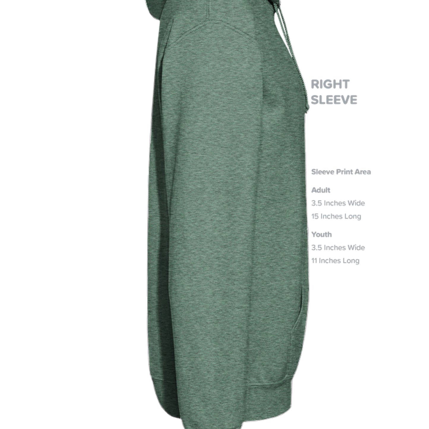 Heather Sport Dark Green - G185 - SLEEVE_RIGHT