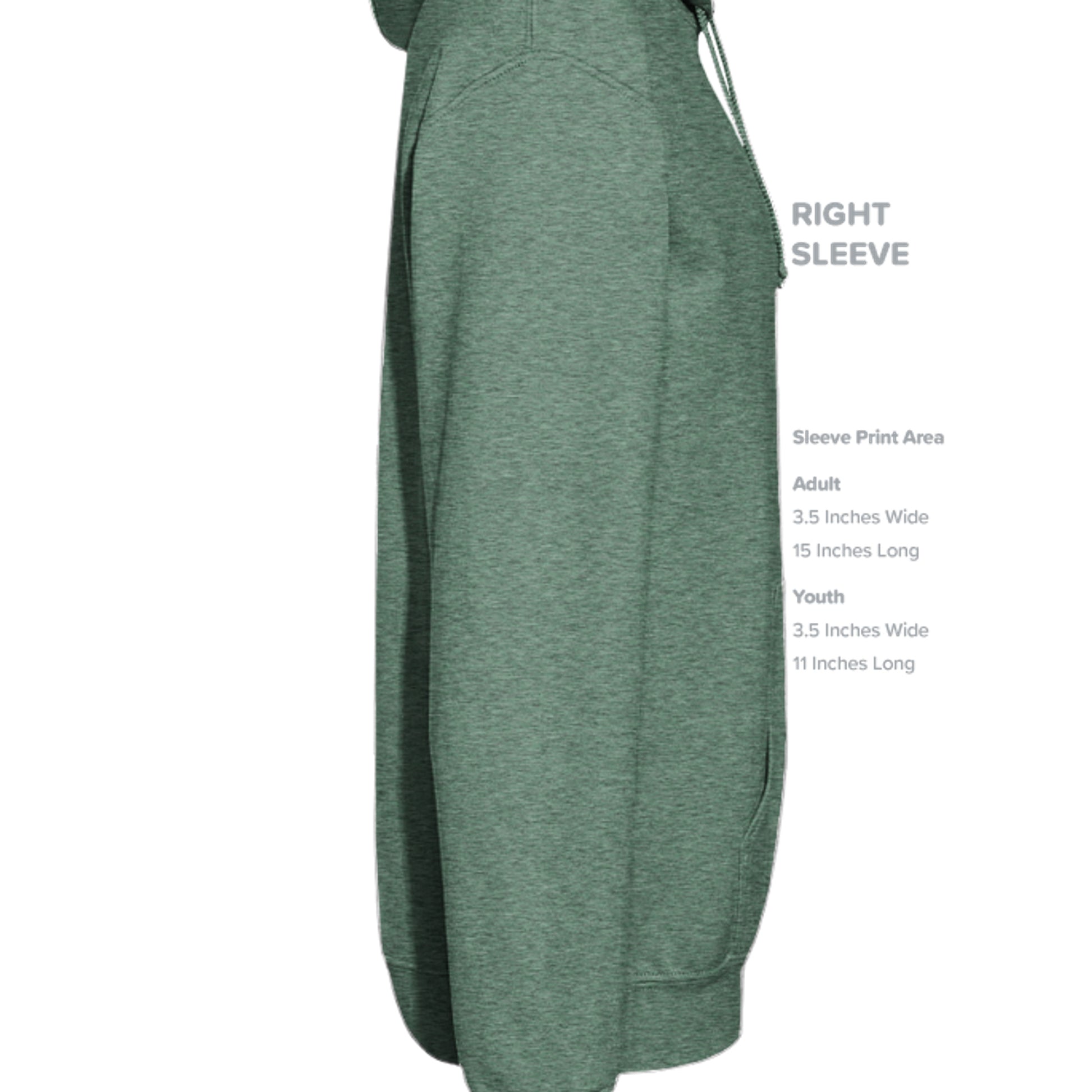 Heather Sport Dark Green - G185 - SLEEVE_RIGHT