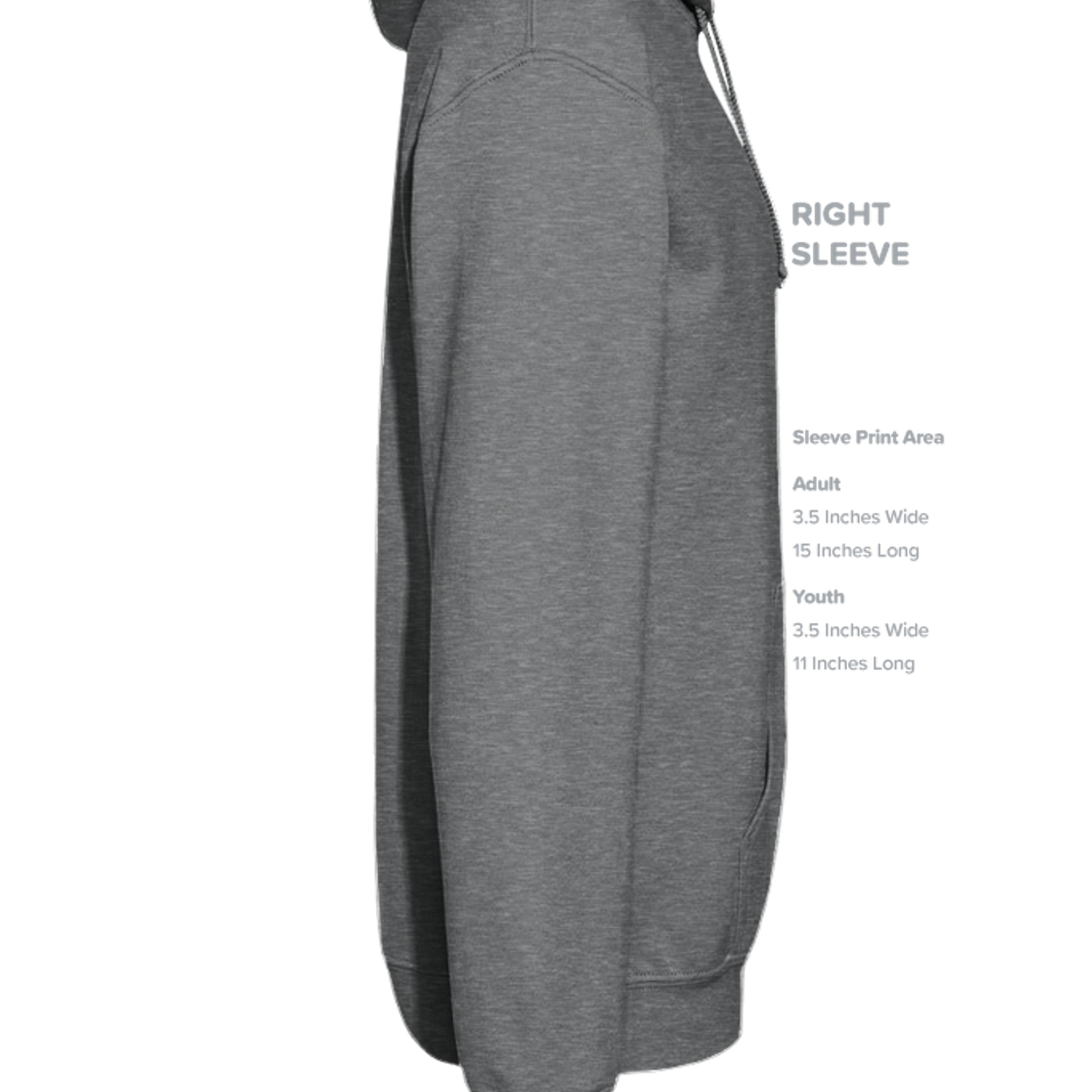 Fan Charcoal Heather - G185 - SLEEVE_RIGHT