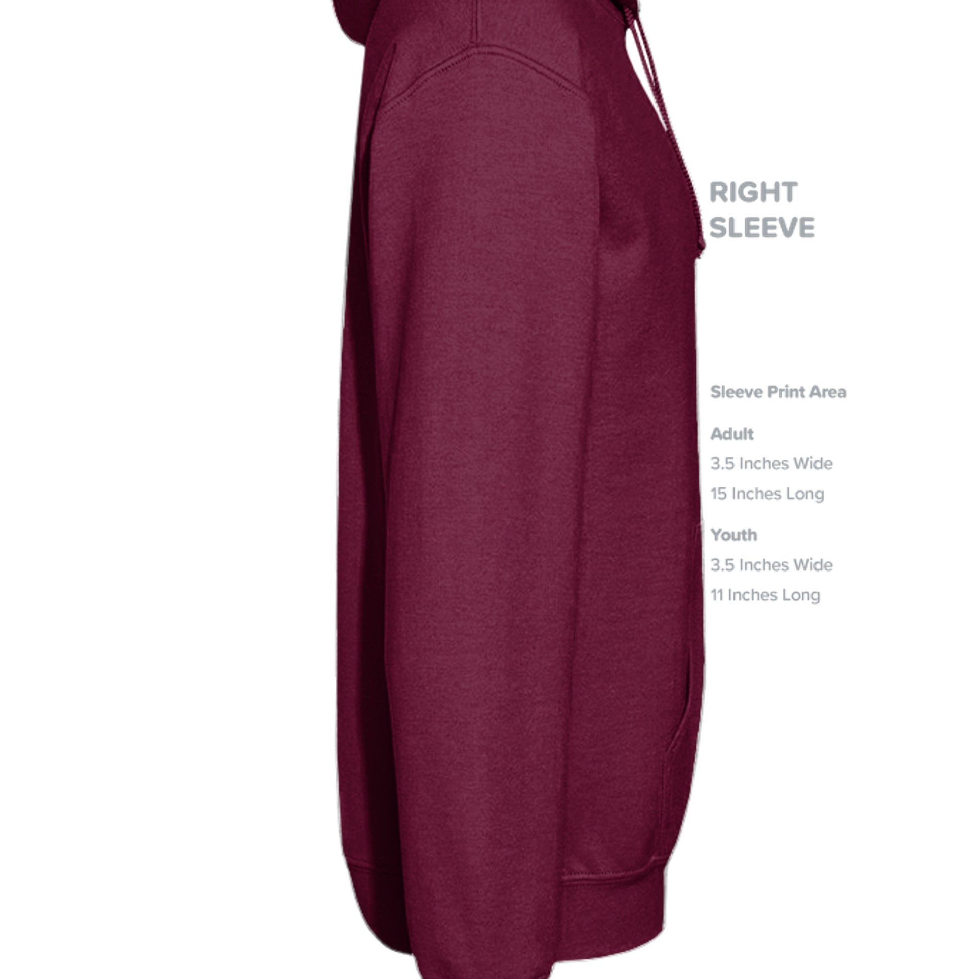 MAROON - G185 - SLEEVE_RIGHT