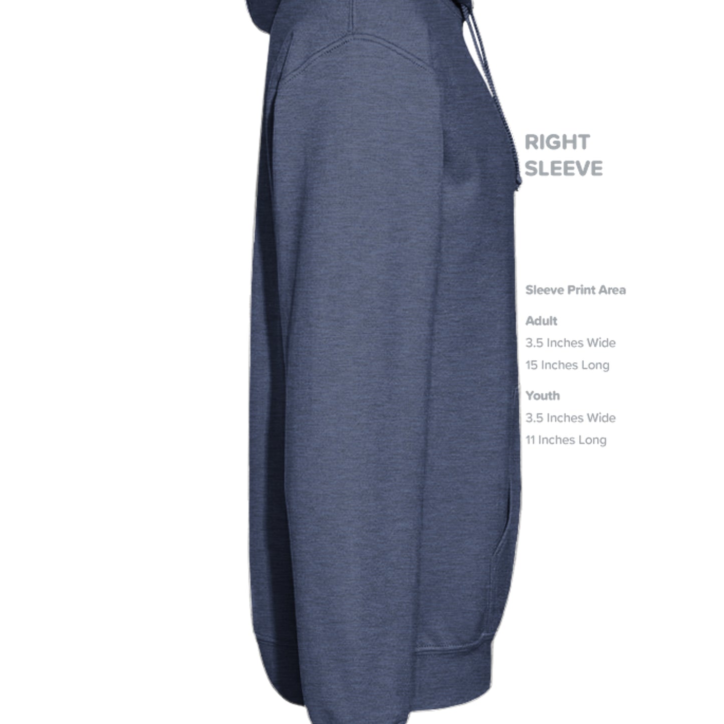 Heather Sport Dark Navy - G185 - SLEEVE_RIGHT