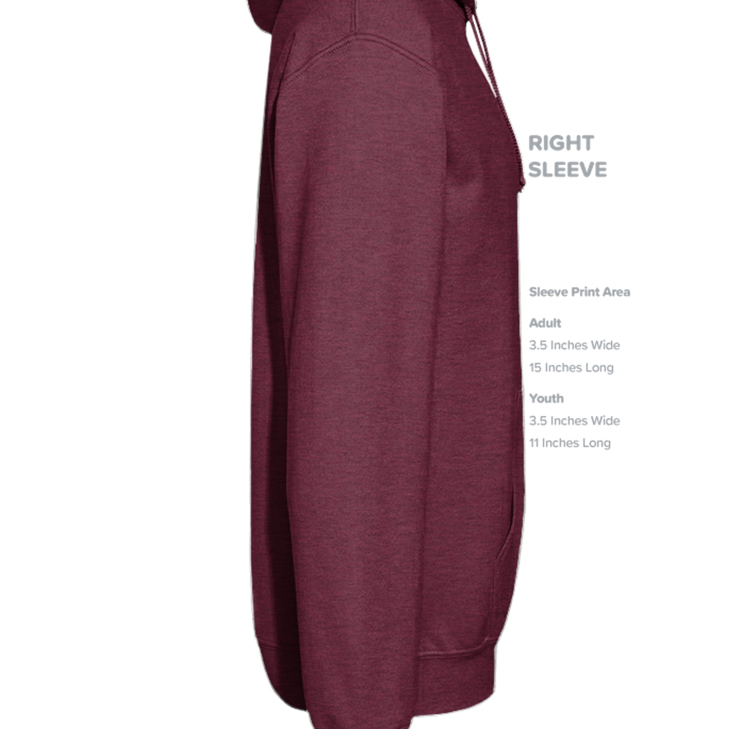 Heather Dark Maroon - G185 - SLEEVE_RIGHT